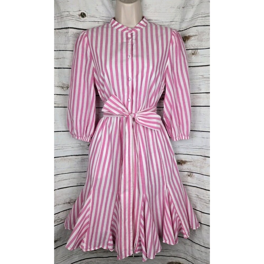SOLD>>>>>Boden Women's Puff Sleeve Shirt Dress